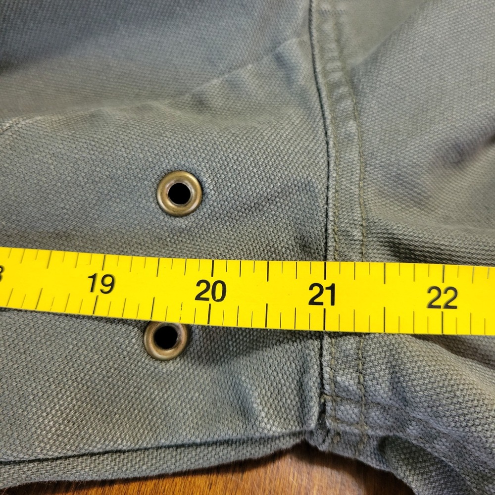 LL Bean Original Field Coat Mens Large Green Chore Jacket Blanket Flannel Lining - Picture 8 of 16